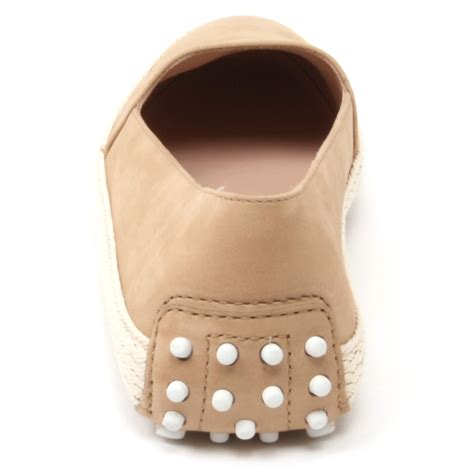 B4618 mocassino donna TOD'S scarpa pantofola beige loafer shoe woman