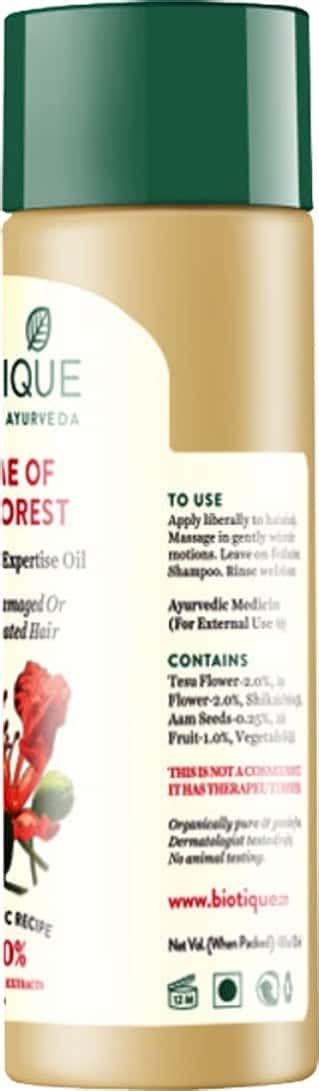 Buy BIOTIQUE BIO FLAME OF THE FOREST FRESH SHINE EXPERTISE OIL 120 ML ...
