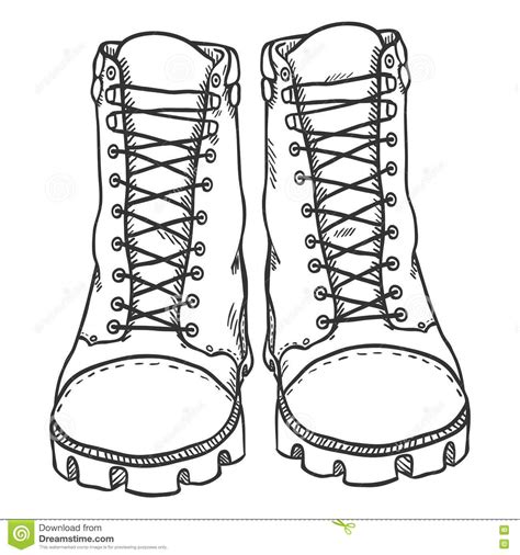 Hiking Boots Drawing at PaintingValley.com | Explore collection of Hiking Boots Drawing