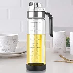 COLBEX High Borosilicate Glass Oil Dispenser Bottle with Automatic Cap ...