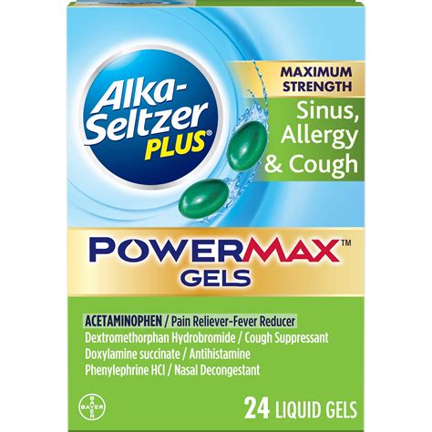 Alka-Seltzer Plus Maximum Strength Severe Sinus, Allergy & Cough ...