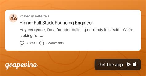 Hiring: Full Stack Founding Engineer - Grapevine