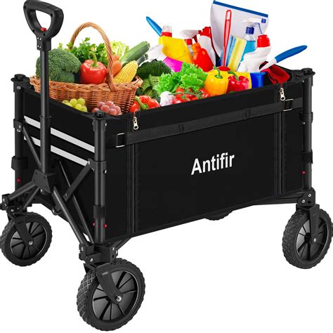 Amazon.com: Antifir Collapsible Wagon Carts,Folding Wagon Cart with All ...