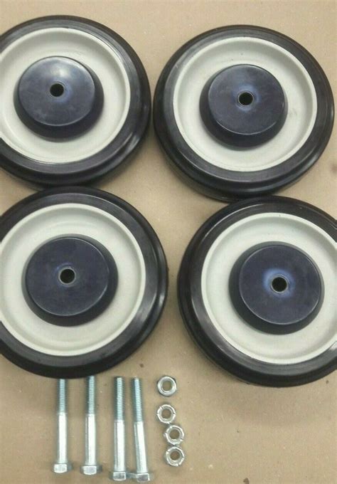 Buy Set of 4 Replacement Shopping Cart Caster Wheels with Hardware 5 ...