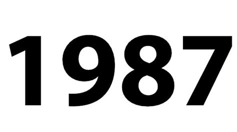 Zahl 1987