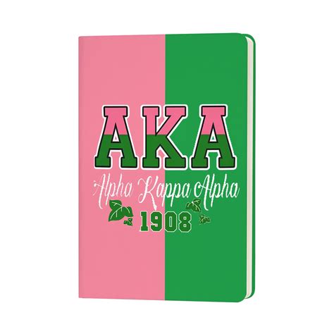 Amazon.com : JOHSBYD AKA Sorority Gift Leather Notebook for Women Girls ...