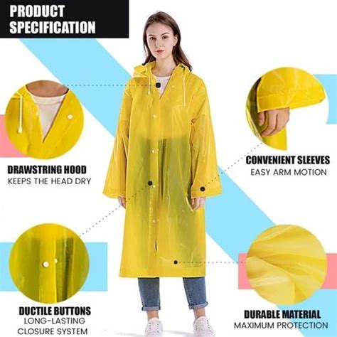 Rain Suit - HACER EVA Water Proof Rain Coat Hooded Universal Outdoor ...
