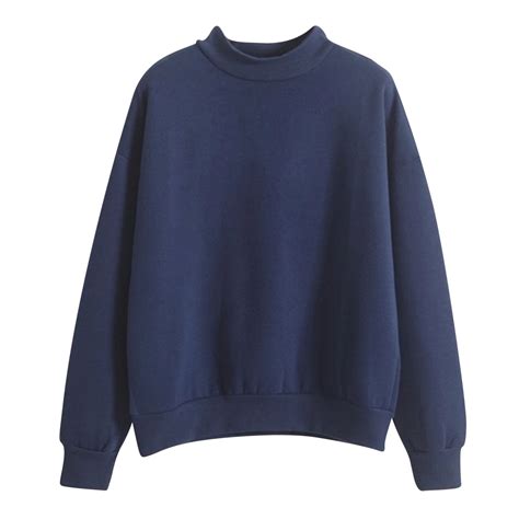 Mock Turtleneck Women's Sweatshirts Oversized Pullovers Lightweight ...