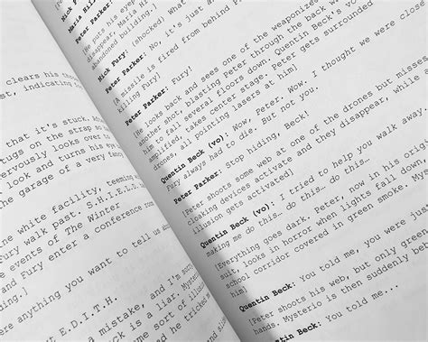 Spider-man Far From Home Script With Signatures Autograph - Etsy UK