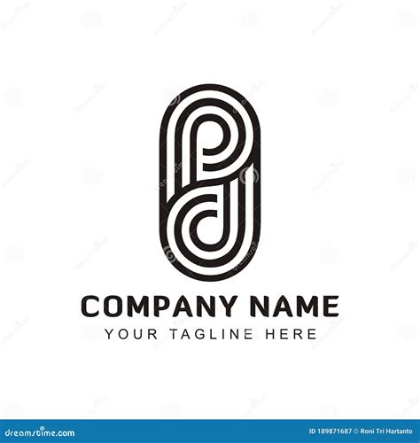 Letter PD Logo Design Inspiration Vector Stock Vector - Illustration of business, brand: 189871687