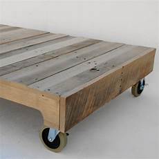 Casters For Coffee Table by Reclaimed Coffee Table On Casters Raka Mod Touch Of Modern Casters For Coffee Table