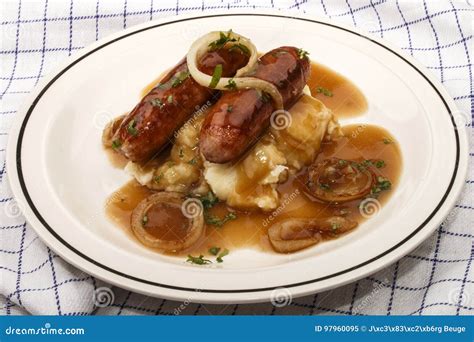 Banger and Mash, Very Irish Meal Stock Image - Image of cooked, mash ...