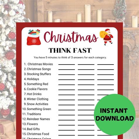 Christmas candy dice game printable christmas party game christmas ...