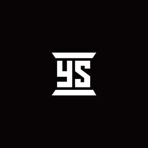 YS Logo monogram with pillar shape designs template 2962731 Vector Art ...