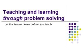 Image result for Problem Solving Teaching Styles