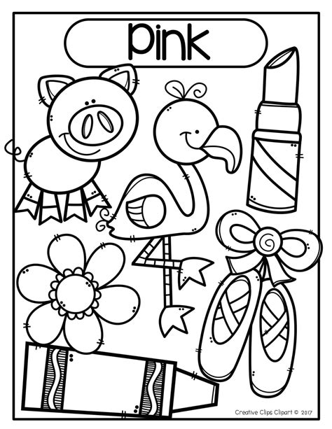 Preschool Coloring Pages - Learning Colors Worksheets