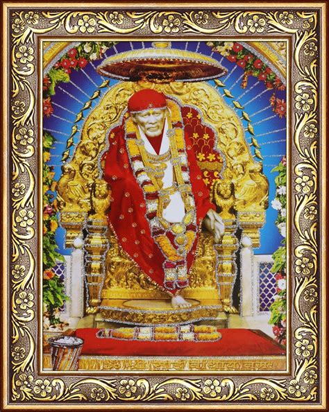 Avercart Shree Sai Baba - Shirdi Poster 5x7 inch Framed (With frame ...