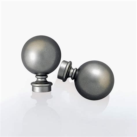 Buy DECO WINDOW Set of 2 Metal Sphere Curtain Rod Finials from Deco ...