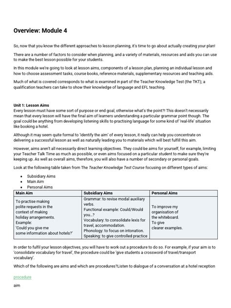 Image result for TEFL Module 4 Answer Keys