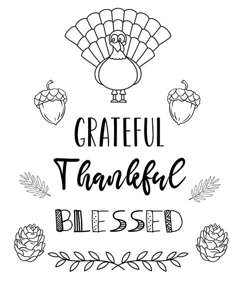 Free Printable Turkey Coloring Pages for Kids