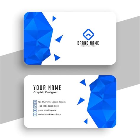Calling Card Design Blue 的图像结果