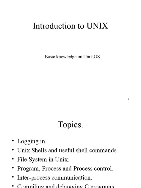 Image result for Introduction to Unix Tutorial