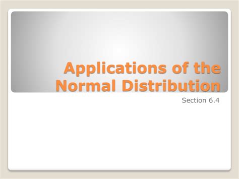 Image result for Normal Distribution Applications Examples Calculations
