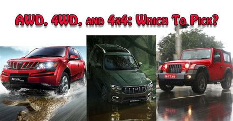 AWD vs 4WD vs 4×4: What’s the Difference? » Car Blog India