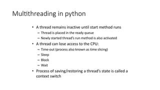 Image result for Multithreading Socket Programming in Python