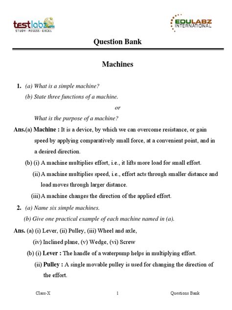 Image result for Objective Question. Answer Sheet On Machine Breakdown