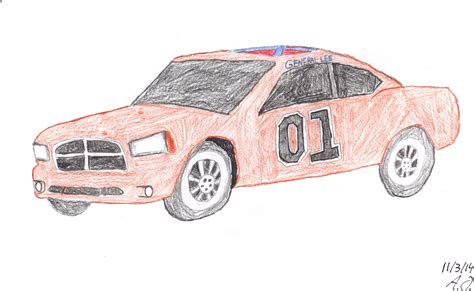 General Lee Car Drawings