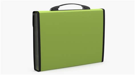 Plastic Accordion Document Folder Green 3D model | 3D Molier International