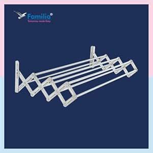 Familia- Heavy Duty Retractable SS Foldable Wall Mount Cloth Drying ...