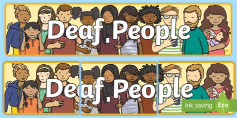 Deaf People Display Banner
