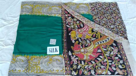 Green with Patil Pallu Silk Kalamkari Saree-KALAMKARI-0003 – Fashionous