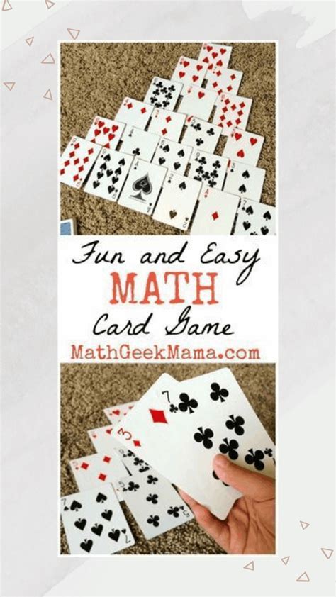 Pyramid a fun and easy math card game to make ten – Artofit