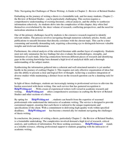 Image result for Thesis Example Two Control