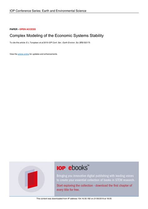 Image result for Modeling Complex Economic Systems