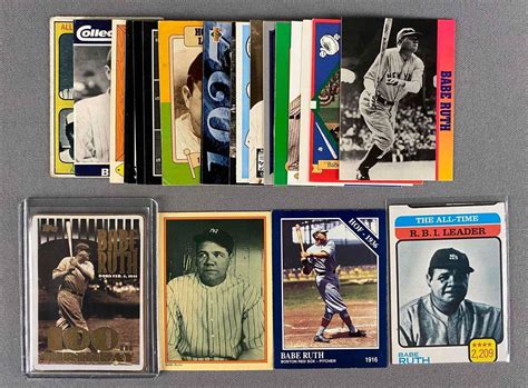 Bid Now: Group of 24 Babe Ruth Cards - January 6, 0123 9:00 AM CST