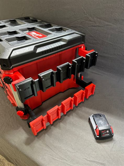 Milwaukee M18 Battery Holder 5-in-1 3D Printed Storage Solution for Tool Organization - Etsy