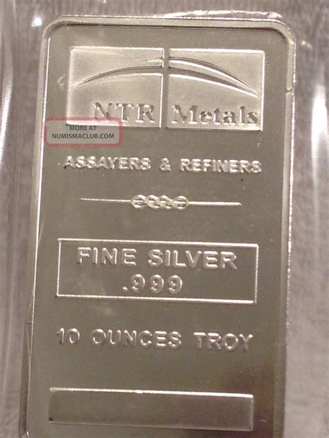 Ntr Metals 10oz. 999 Fine Silver Bar