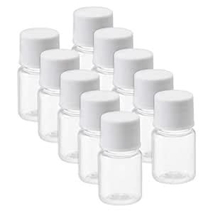Buy uxcell Plastic Lab Chemical Reagent Bottle, 5ml/0.17oz Wide Mouth ...