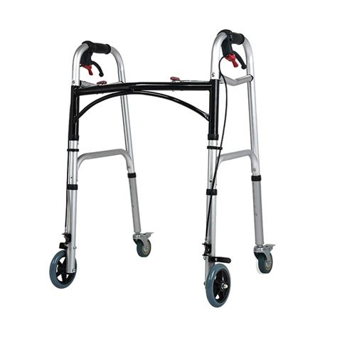 Buy Bariatric Heavy-Duty Folding Walker with Wheels for Seniors - Adult ...