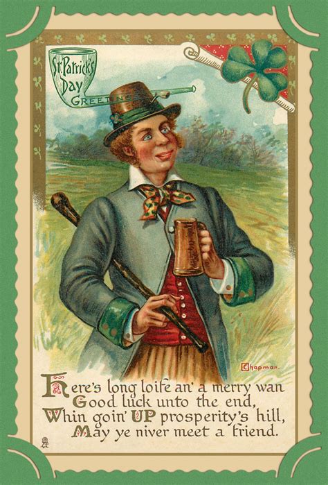 St Patrick's Day Vintage Card Free Stock Photo - Public Domain Pictures