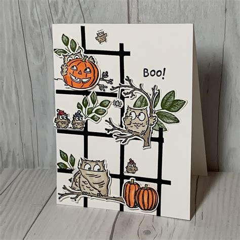 Halloween card idea using Owls from Stampin' Up! Have a Hoot Stamp Set ...