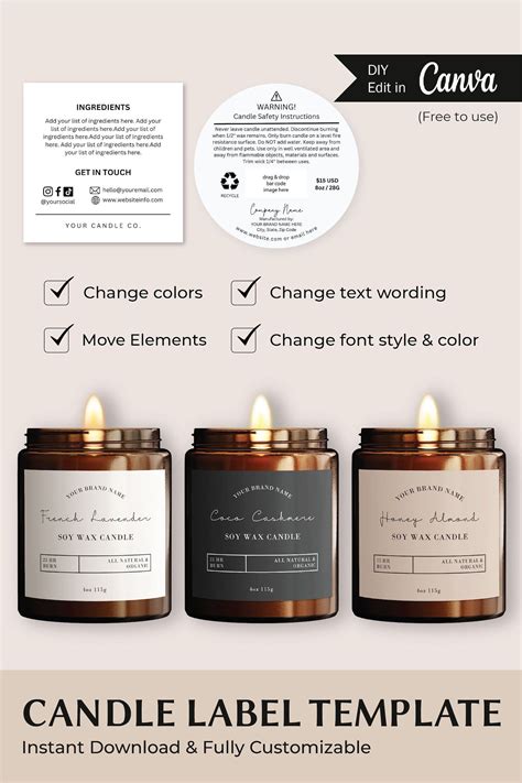 Image result for Candle Labels Free