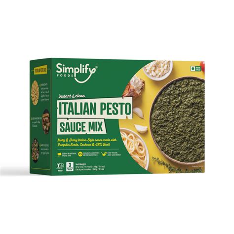 Italian Pesto Sauce Mix – Simplify | 100% Clean Foods