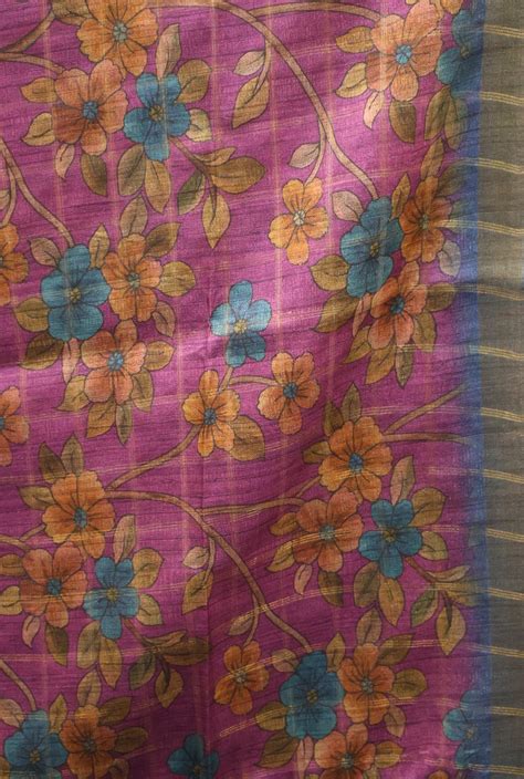 Art Tussar Saree -Blue Zari Checks – Charvi Boutique