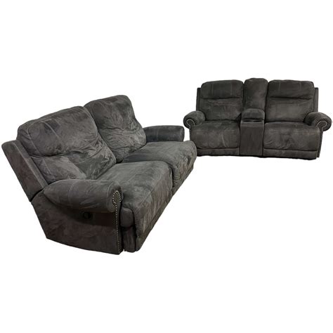 Used Gray Recliner Couch and Loveseat | OneUp Furniture | Philadelphia, PA