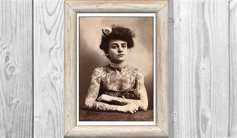Mrs. Maud Stevens Wagner Tattooed Lady First Female Tattoo - Etsy Ireland